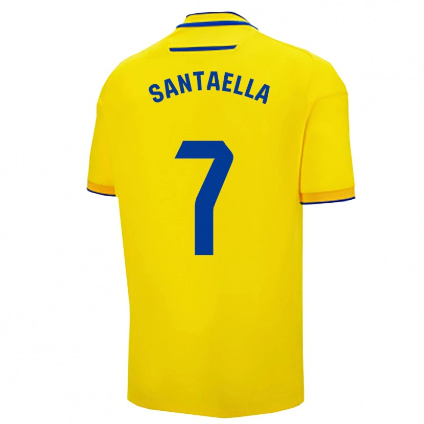 Danxen Män Natalia Santaella Picón #7 Gul Marinblå Hemmatröja Matchtröjor 2025/26 Tröjor T-Tröja