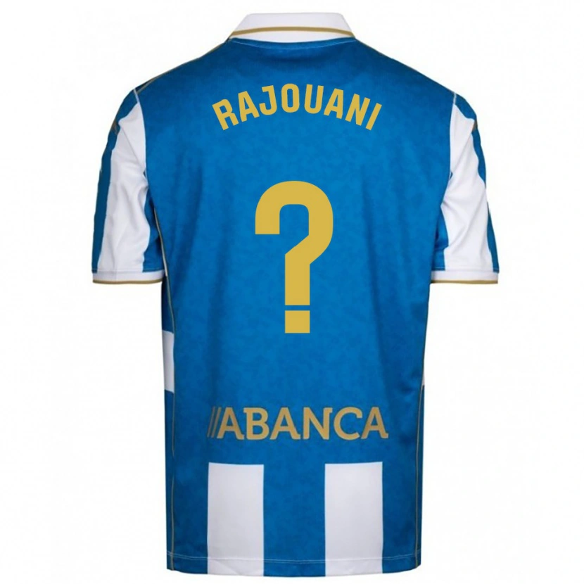Danxen Män Ayman Rajouani #0 Vit Blå Hemmatröja Matchtröjor 2025/26 Tröjor T-Tröja