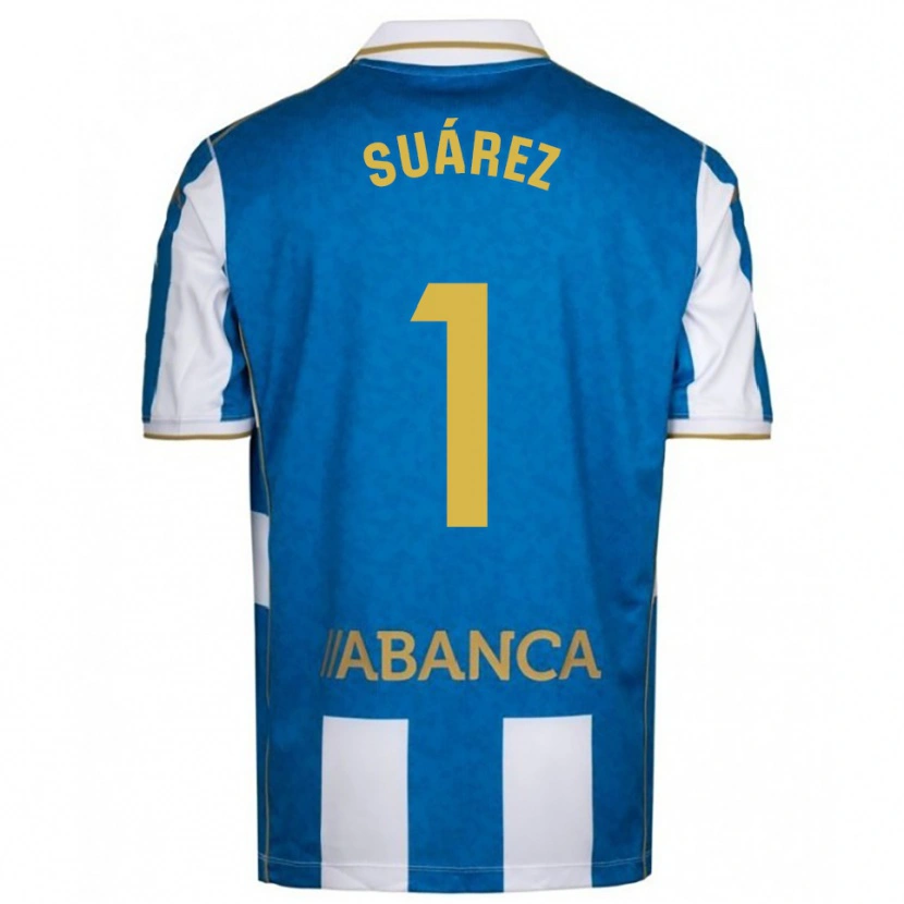 Danxen Män Brais Suárez #1 Vit Blå Hemmatröja Matchtröjor 2025/26 Tröjor T-Tröja