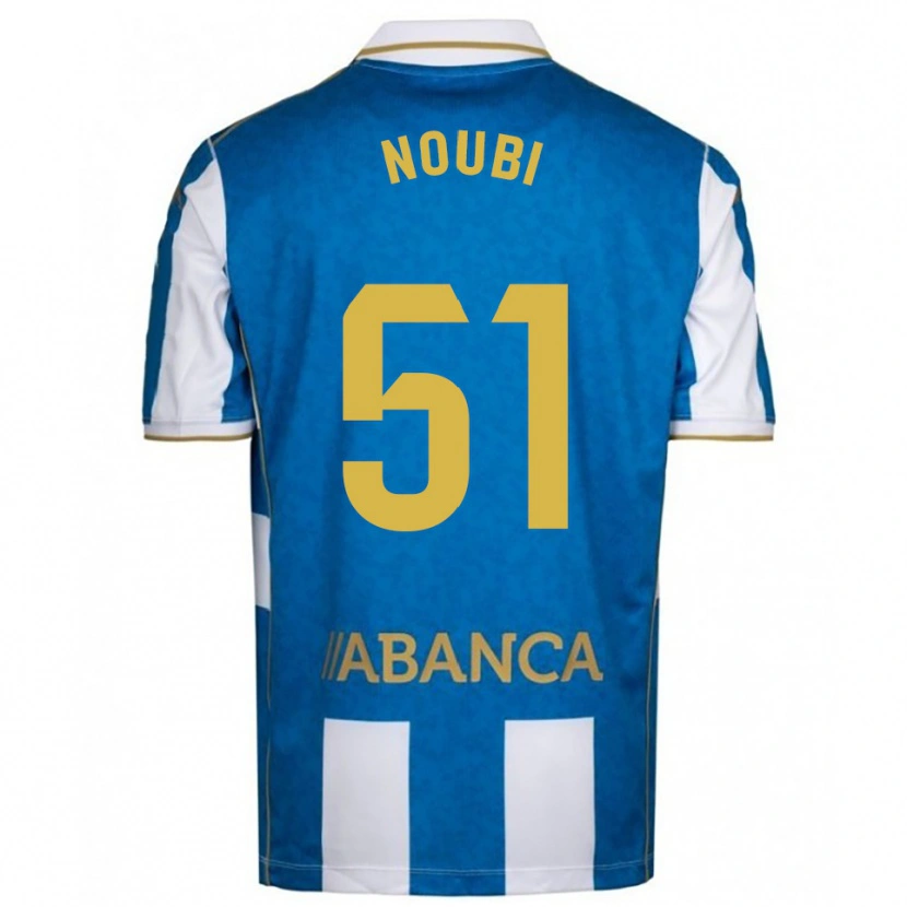 Danxen Män Lucas Noubi #51 Vit Blå Hemmatröja Matchtröjor 2025/26 Tröjor T-Tröja