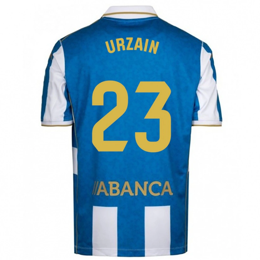 Danxen Män Fabián Urzain #23 Vit Blå Hemmatröja Matchtröjor 2025/26 Tröjor T-Tröja
