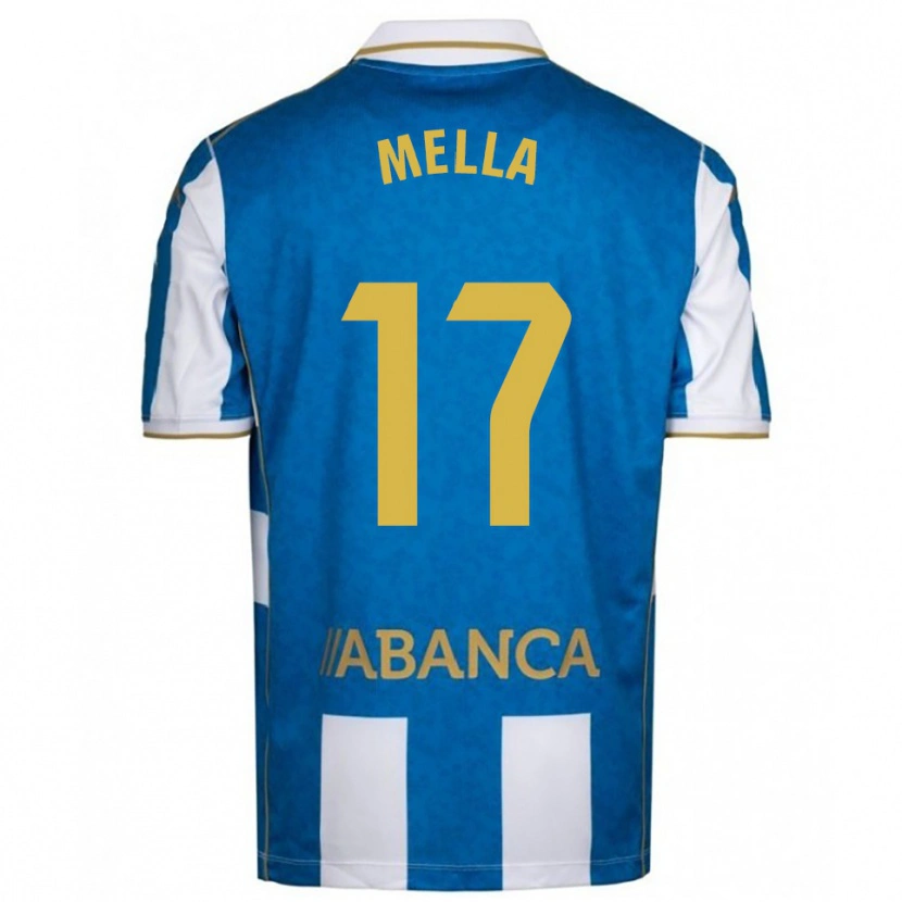 Danxen Män David Mella #17 Vit Blå Hemmatröja Matchtröjor 2025/26 Tröjor T-Tröja
