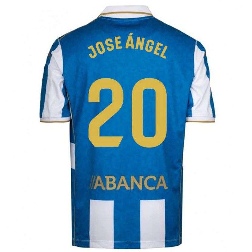 Danxen Män José Ángel Jurado #20 Vit Blå Hemmatröja Matchtröjor 2025/26 Tröjor T-Tröja