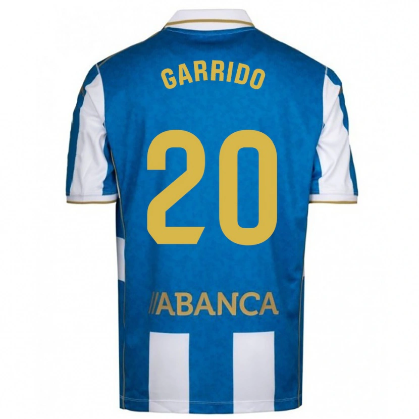 Danxen Män Jaime Garrido #20 Vit Blå Hemmatröja Matchtröjor 2025/26 Tröjor T-Tröja