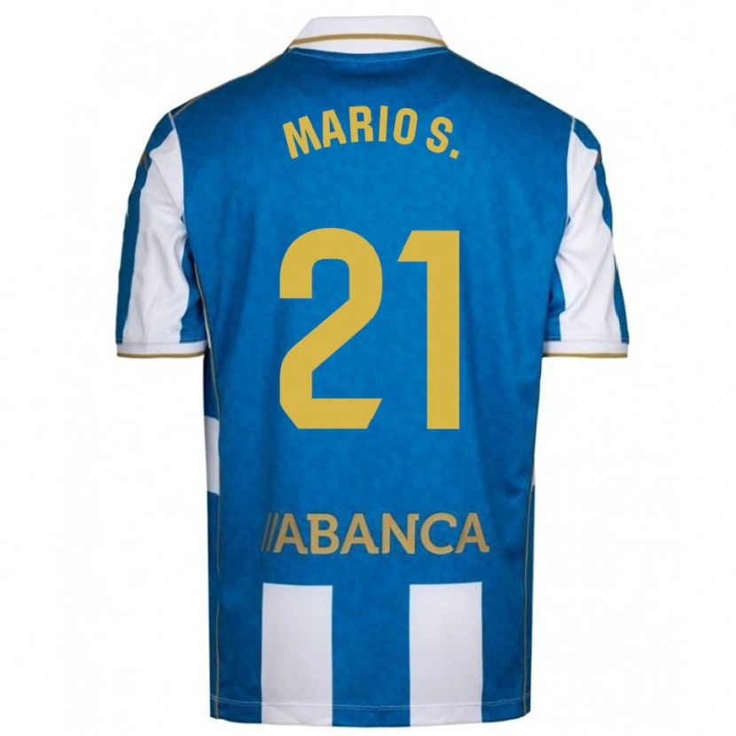 Danxen Män Mario Soriano #21 Vit Blå Hemmatröja Matchtröjor 2025/26 Tröjor T-Tröja
