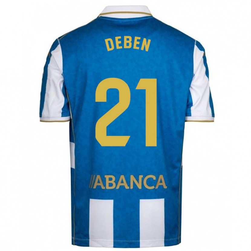 Danxen Män Sara Debén #21 Vit Blå Hemmatröja Matchtröjor 2025/26 Tröjor T-Tröja