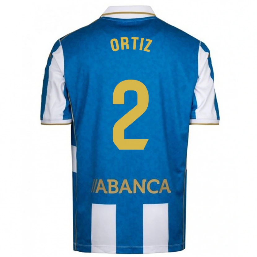 Danxen Män Samara Ortiz #2 Vit Blå Hemmatröja Matchtröjor 2025/26 Tröjor T-Tröja