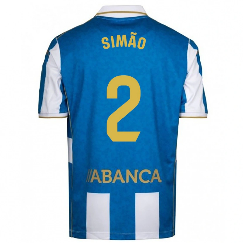 Danxen Män Iano Simão #2 Vit Blå Hemmatröja Matchtröjor 2025/26 Tröjor T-Tröja