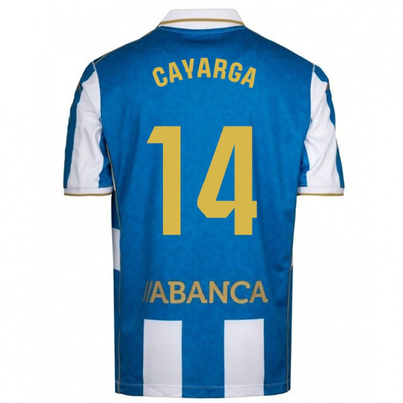 Danxen Män Berto Cayarga #14 Vit Blå Hemmatröja Matchtröjor 2025/26 Tröjor T-Tröja