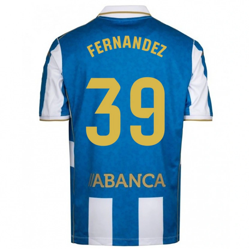 Danxen Män David Fernández #39 Vit Blå Hemmatröja Matchtröjor 2025/26 Tröjor T-Tröja
