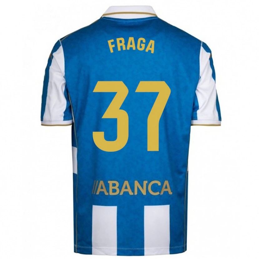 Danxen Män Álvaro Fraga #37 Vit Blå Hemmatröja Matchtröjor 2025/26 Tröjor T-Tröja