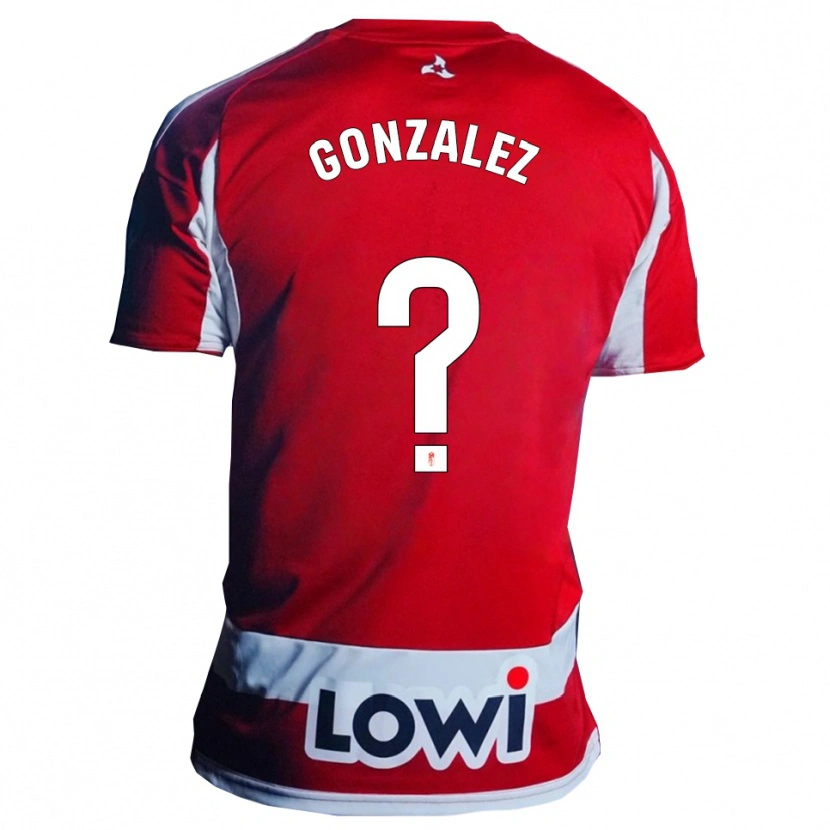 Danxen Män Paco González #0 Röd Vit Hemmatröja Matchtröjor 2025/26 Tröjor T-Tröja