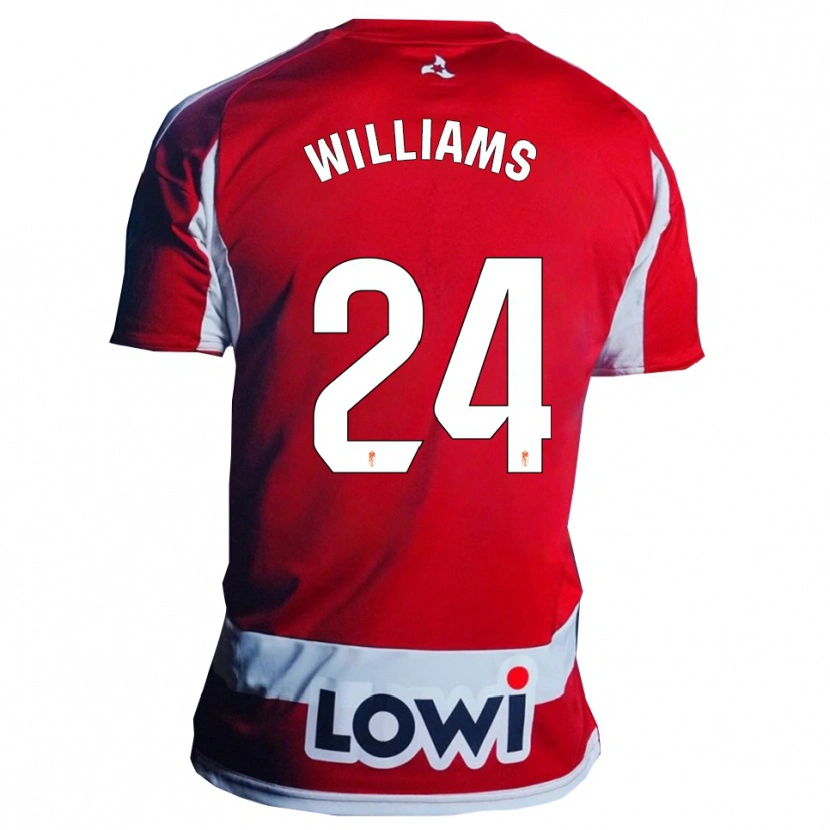 Danxen Män Loïc Williams #24 Röd Vit Hemmatröja Matchtröjor 2025/26 Tröjor T-Tröja