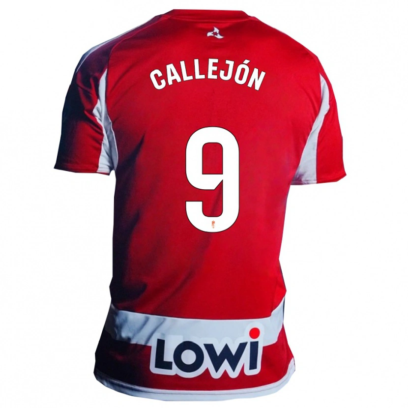 Danxen Män Jose Callejon #9 Röd Vit Hemmatröja Matchtröjor 2025/26 Tröjor T-Tröja