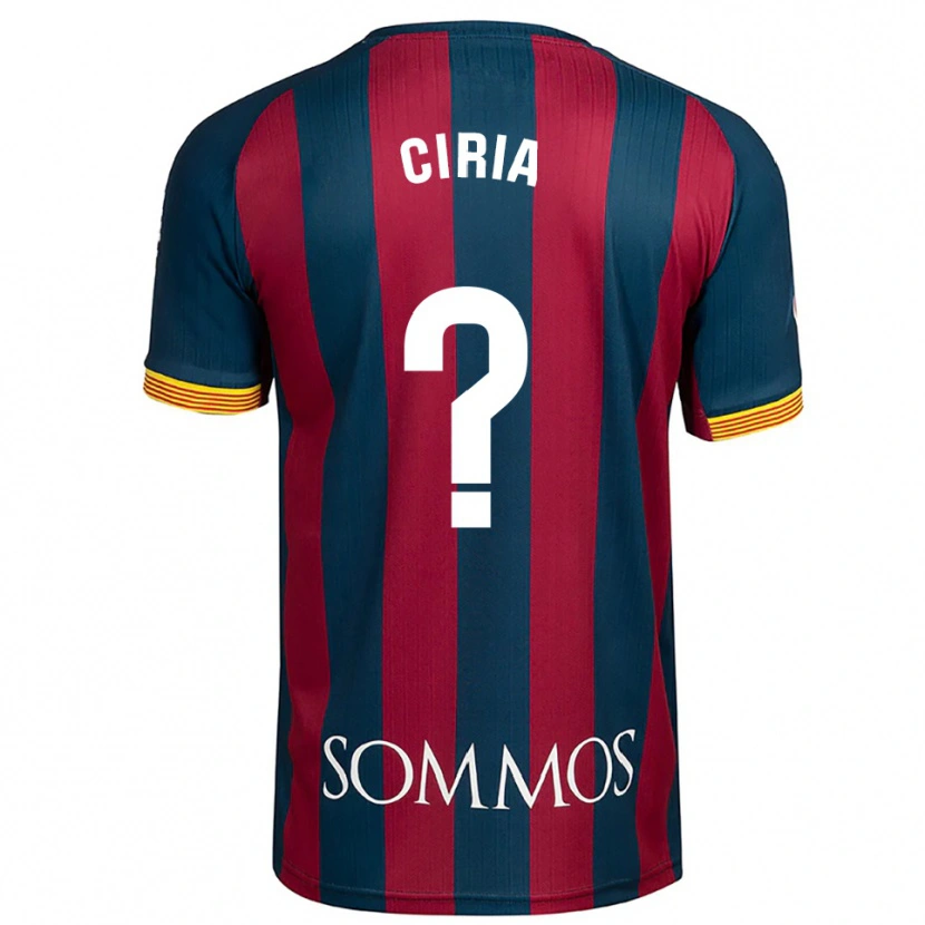 Danxen Män Alex Ciria #0 Marinblå Röd Hemmatröja Matchtröjor 2025/26 Tröjor T-Tröja