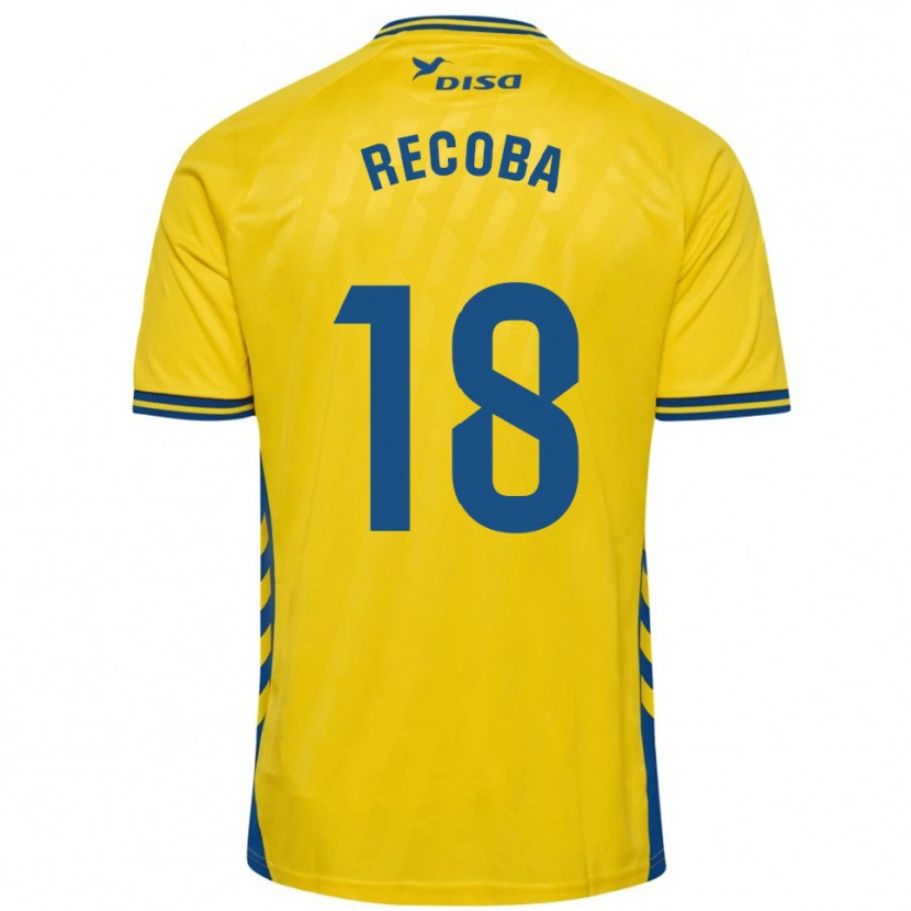 Danxen Män Jeremía Recoba #18 Gul Blå Hemmatröja Matchtröjor 2025/26 Tröjor T-Tröja