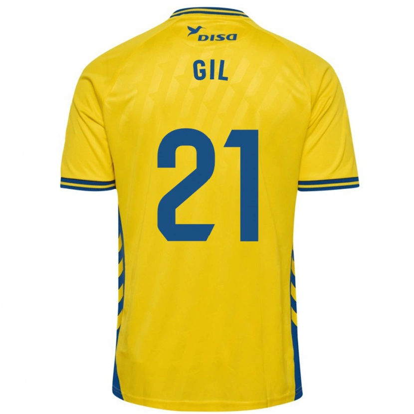 Danxen Män Iván Gil #21 Gul Blå Hemmatröja Matchtröjor 2025/26 Tröjor T-Tröja