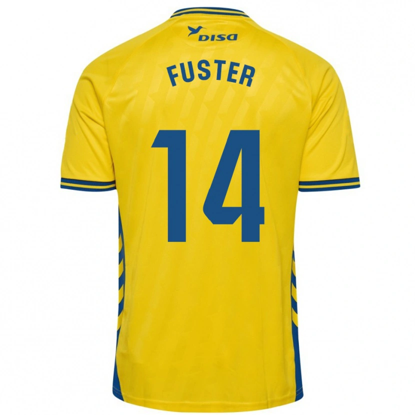 Danxen Män Manu Fuster #14 Gul Blå Hemmatröja Matchtröjor 2025/26 Tröjor T-Tröja