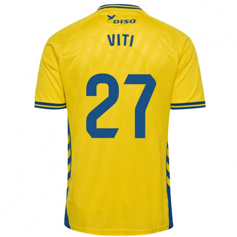 Danxen Män Viti #27 Gul Blå Hemmatröja Matchtröjor 2025/26 Tröjor T-Tröja