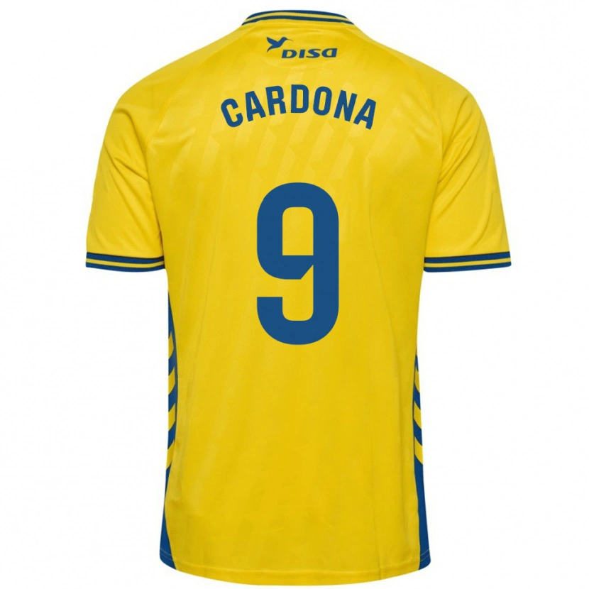 Danxen Män Marc Cardona #9 Gul Blå Hemmatröja Matchtröjor 2025/26 Tröjor T-Tröja