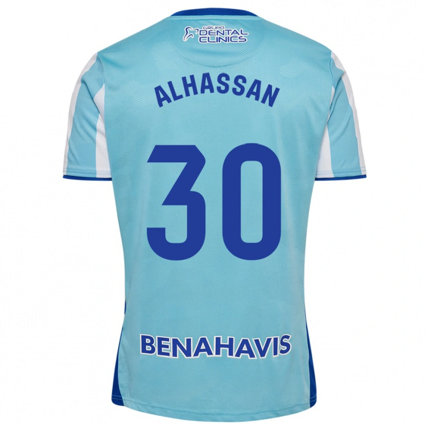 Danxen Män Mubarak Alhassan #30 Himmelsblå Vit Hemmatröja Matchtröjor 2025/26 Tröjor T-Tröja