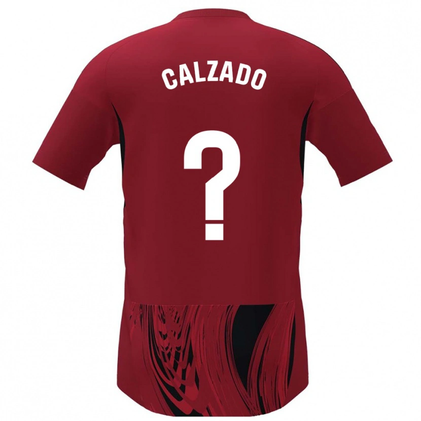 Danxen Män Joaquín Calzado #0 Röd Svart Hemmatröja Matchtröjor 2025/26 Tröjor T-Tröja