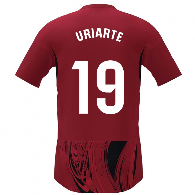 Danxen Män Aritz Uriarte #19 Röd Svart Hemmatröja Matchtröjor 2025/26 Tröjor T-Tröja