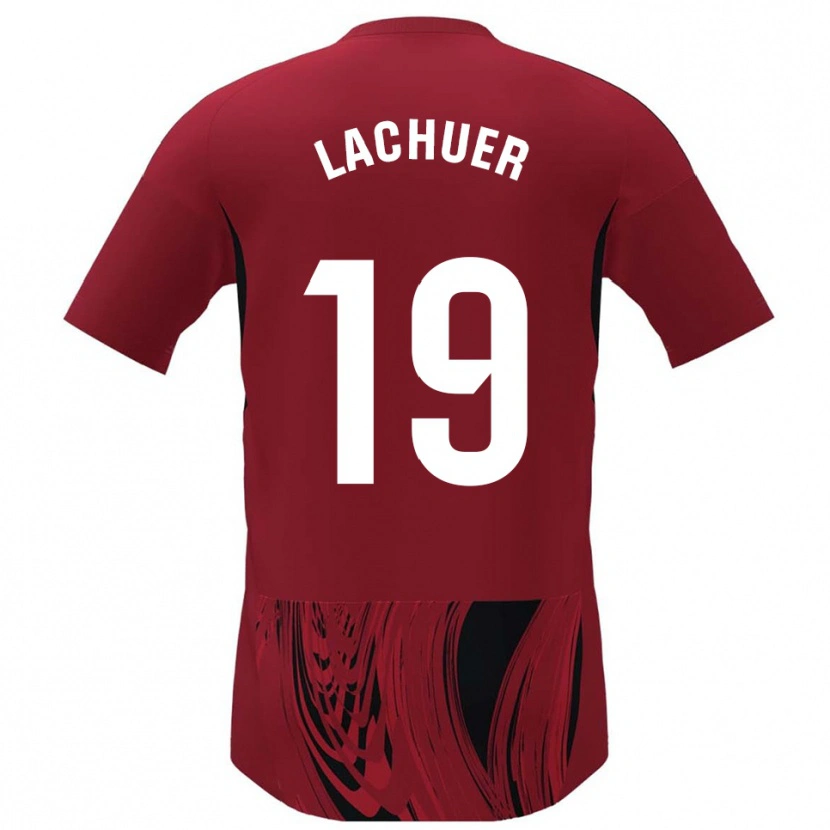 Danxen Män Mathis Lachuer #19 Röd Svart Hemmatröja Matchtröjor 2025/26 Tröjor T-Tröja
