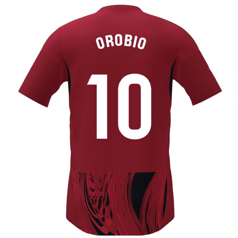 Danxen Män Ekhiotz Orobio #10 Röd Svart Hemmatröja Matchtröjor 2025/26 Tröjor T-Tröja