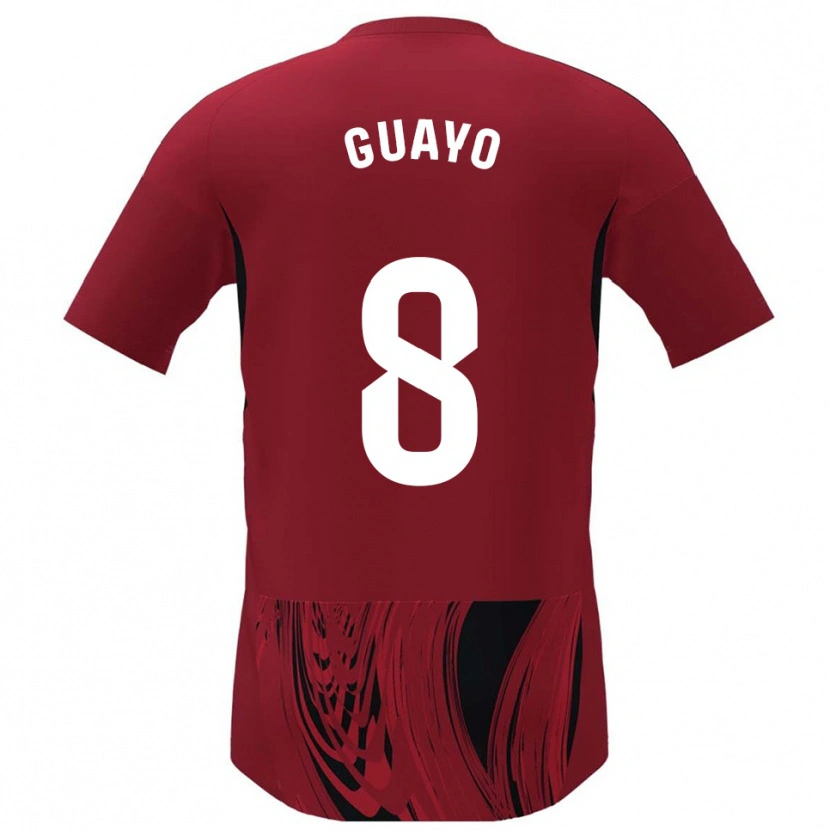 Danxen Män Guayo #8 Röd Svart Hemmatröja Matchtröjor 2025/26 Tröjor T-Tröja
