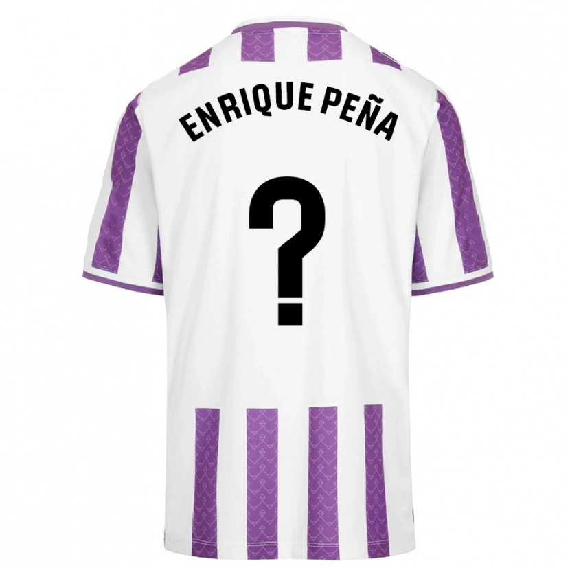 Danxen Män Enrique Peña #0 Lila Vit Hemmatröja Matchtröjor 2025/26 Tröjor T-Tröja