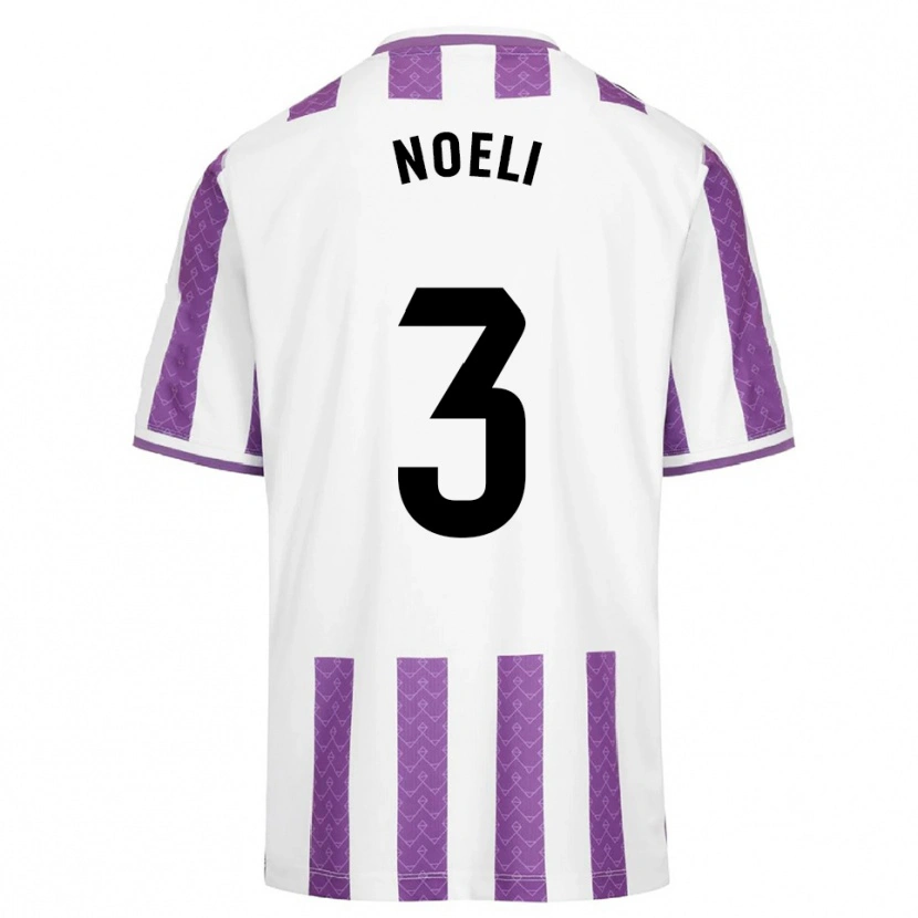 Danxen Män Noelia Díez González #3 Lila Vit Hemmatröja Matchtröjor 2025/26 Tröjor T-Tröja
