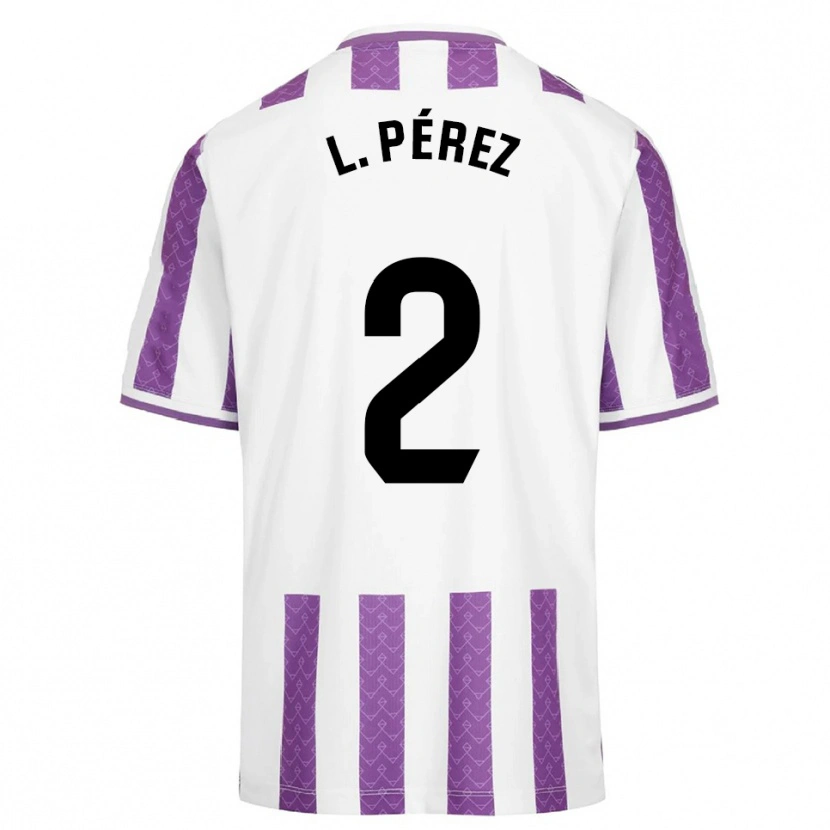 Danxen Män Luis Pérez #2 Lila Vit Hemmatröja Matchtröjor 2025/26 Tröjor T-Tröja