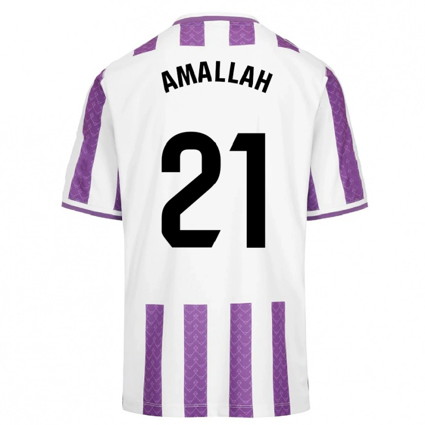 Danxen Män Selim Amallah #21 Lila Vit Hemmatröja Matchtröjor 2025/26 Tröjor T-Tröja