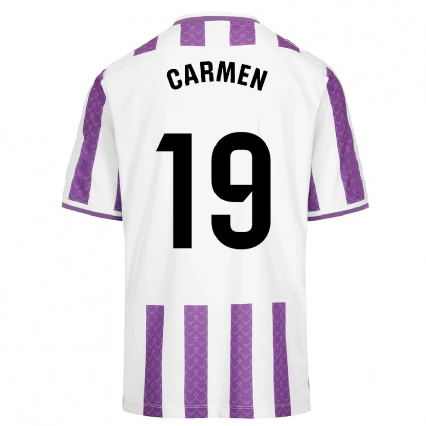 Danxen Män Carmen García Morquecho #19 Lila Vit Hemmatröja Matchtröjor 2025/26 Tröjor T-Tröja