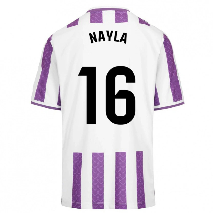 Danxen Män Nayla Manrique Pajares #16 Lila Vit Hemmatröja Matchtröjor 2025/26 Tröjor T-Tröja