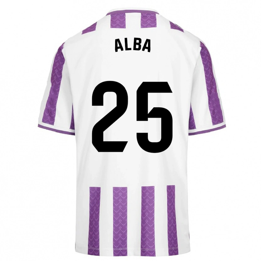 Danxen Män Alba Acebes Rodríguez #25 Lila Vit Hemmatröja Matchtröjor 2025/26 Tröjor T-Tröja