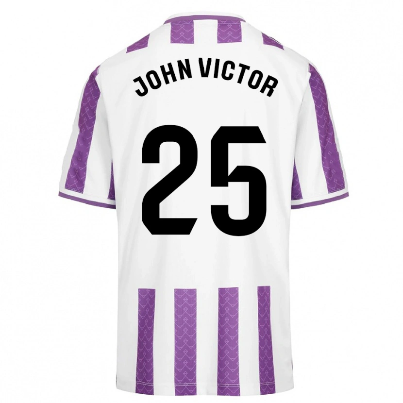 Danxen Män John Victor #25 Lila Vit Hemmatröja Matchtröjor 2025/26 Tröjor T-Tröja