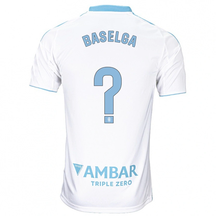 Danxen Män Marcos Baselga #0 Vit Himmelsblå Hemmatröja Matchtröjor 2025/26 Tröjor T-Tröja