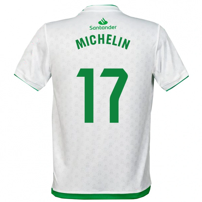 Danxen Män Clément Michelin #17 Grön Vit Hemmatröja Matchtröjor 2025/26 Tröjor T-Tröja