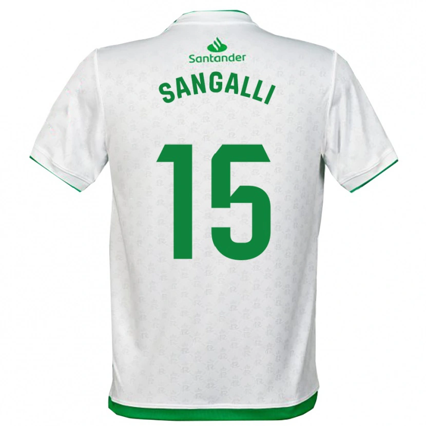 Danxen Män Marco Sangalli #15 Grön Vit Hemmatröja Matchtröjor 2025/26 Tröjor T-Tröja