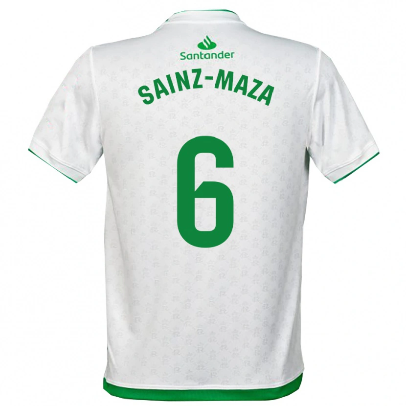 Danxen Män Íñigo Sainz-Maza #6 Grön Vit Hemmatröja Matchtröjor 2025/26 Tröjor T-Tröja