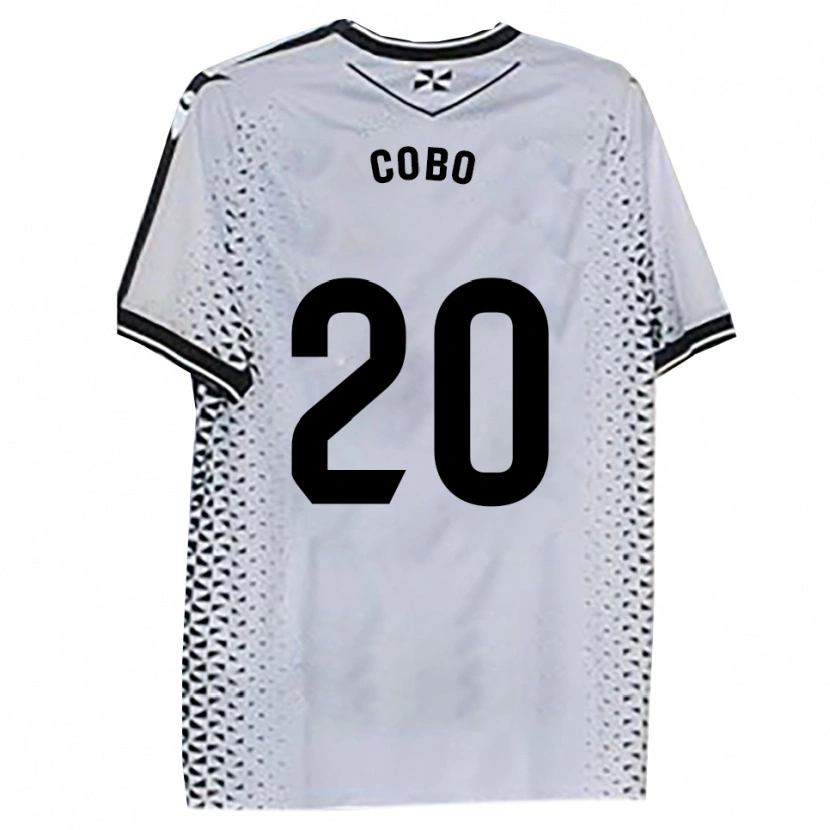 Danxen Män David Cobo #20 Vit Svart Hemmatröja Matchtröjor 2025/26 Tröjor T-Tröja