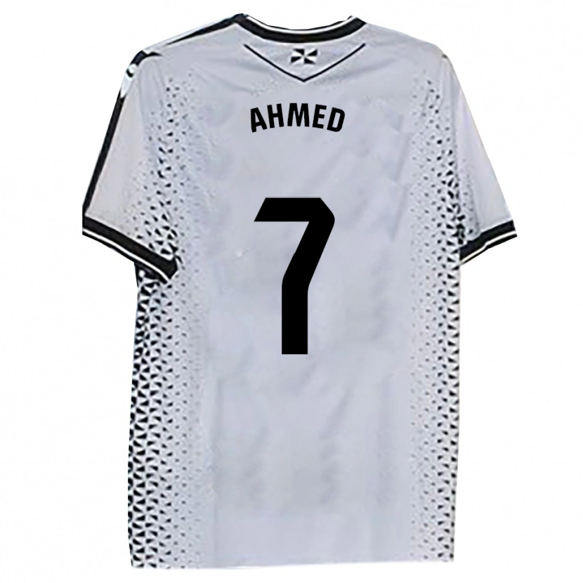Danxen Män Aisar Ahmed #7 Vit Svart Hemmatröja Matchtröjor 2025/26 Tröjor T-Tröja