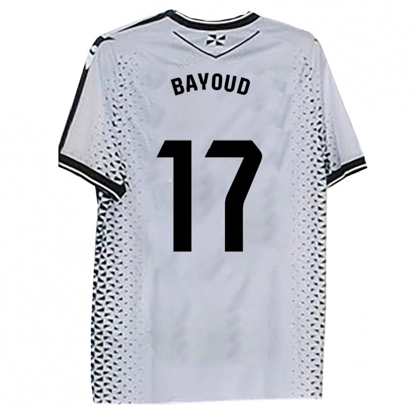Danxen Män Taufek Bayoud #17 Vit Svart Hemmatröja Matchtröjor 2025/26 Tröjor T-Tröja