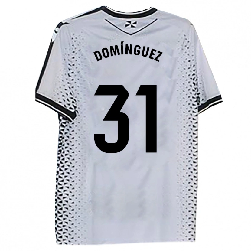 Danxen Män Curro Domínguez #31 Vit Svart Hemmatröja Matchtröjor 2025/26 Tröjor T-Tröja