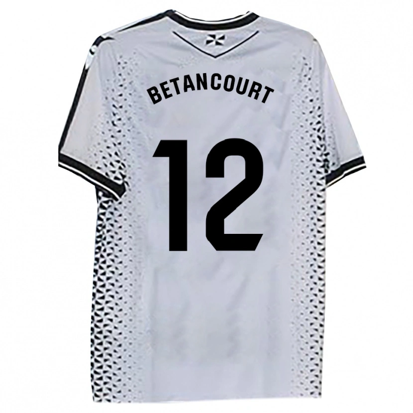 Danxen Män Arick Betancourt #12 Vit Svart Hemmatröja Matchtröjor 2025/26 Tröjor T-Tröja