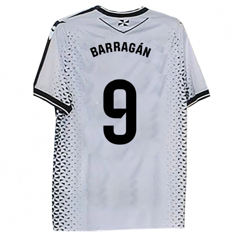 Danxen Män Juan Barragán #9 Vit Svart Hemmatröja Matchtröjor 2025/26 Tröjor T-Tröja