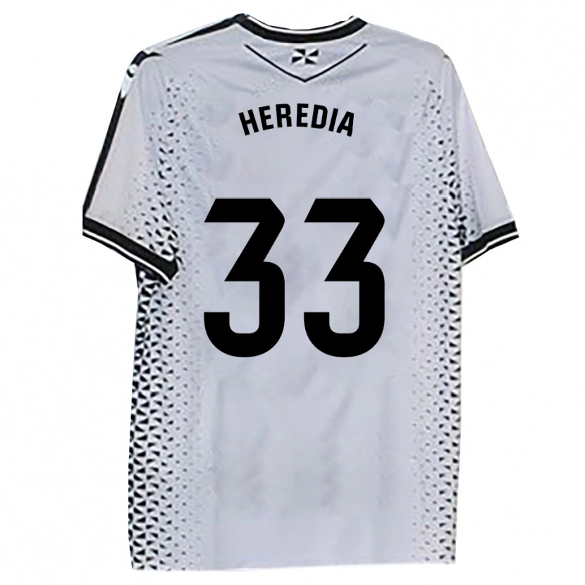 Danxen Män Juanpe Heredia #33 Vit Svart Hemmatröja Matchtröjor 2025/26 Tröjor T-Tröja