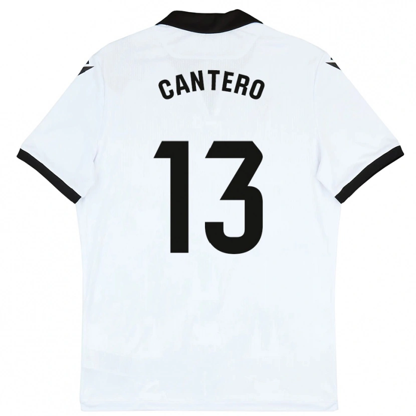 Danxen Män Ander Cantero #13 Vit Svart Hemmatröja Matchtröjor 2025/26 Tröjor T-Tröja